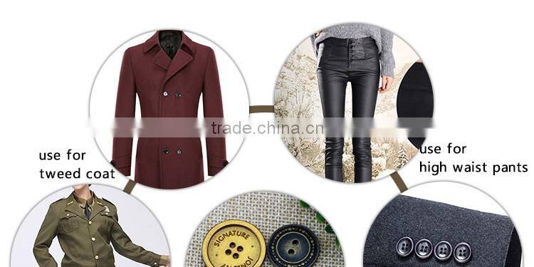 Gunmetal Sew Button 4 Hole Metal Button for Jeans Shirt