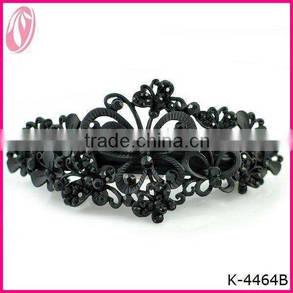 Elegant White Butterfly Hair Clips with crystal stones for lady