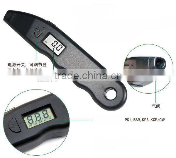 LCD Digital tire pressure gauge for testing tire pressure of car,truck,bike