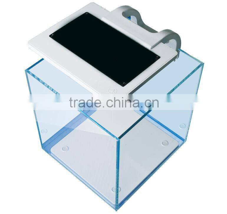 Factory sale mini glass skimmer color changing led light reef tank