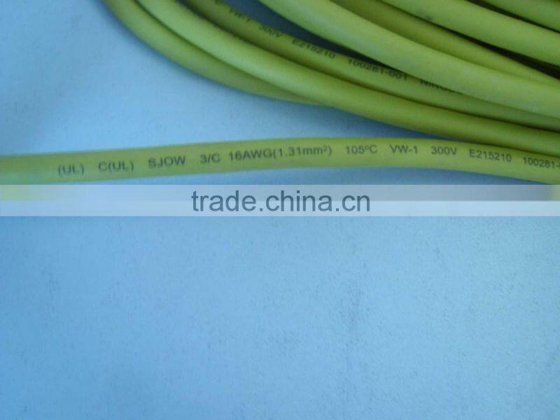 UL Approval rubber power cord SJOW SOOW