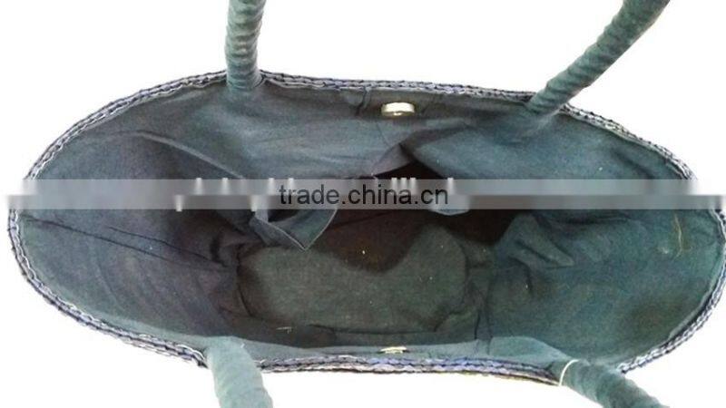 Fashion straw bag/straw basket bag/cheap straw beach bag