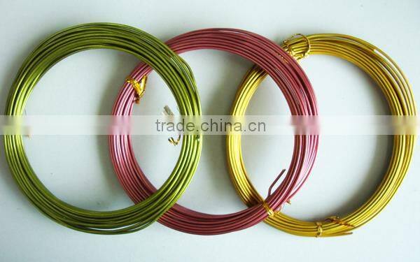 1.6mm thick colourful aluminium wire