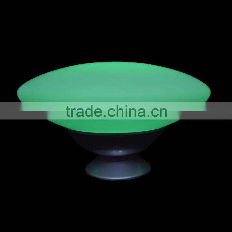 LED color changed glass table lamp