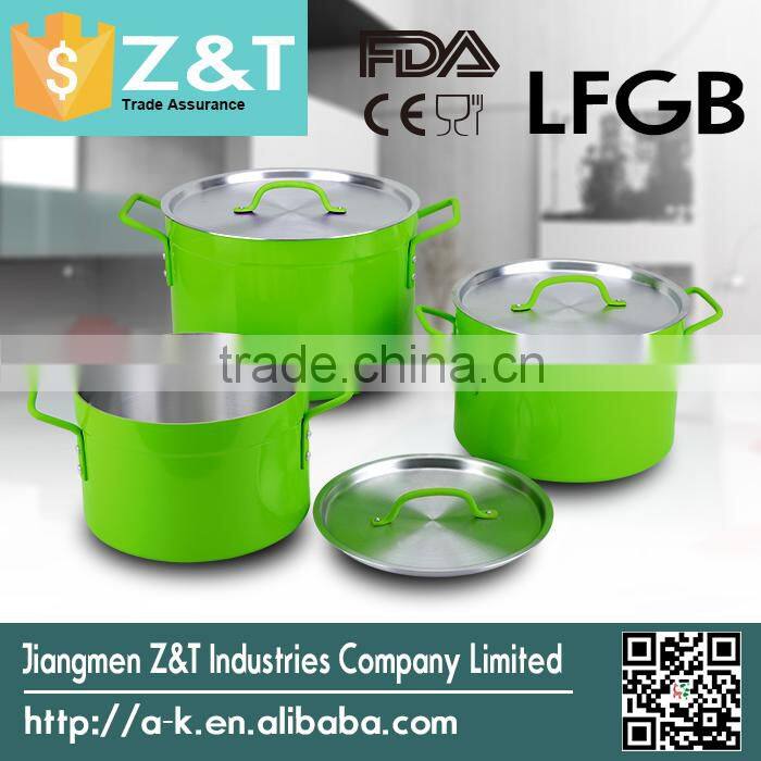 Colorful New item hot sale satin cooking pots for sale camping pot set cooking sets
