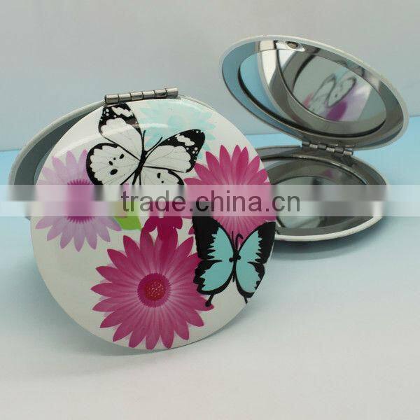 Colorful Crystal foldable mirror/double-sided makeup mirror/compact mirror
