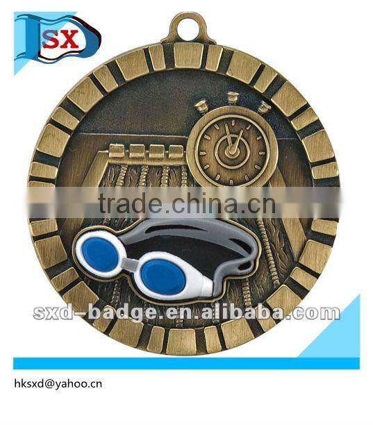 Antique brass medals