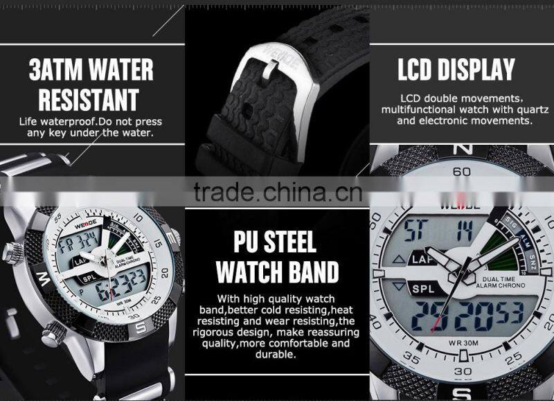 WH1104 WEIDE 2015 New Fashion Western Digital Watches Water Resistant Alibaba Express Watches Men