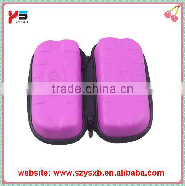portable eva case for glasses with custom embossed logo