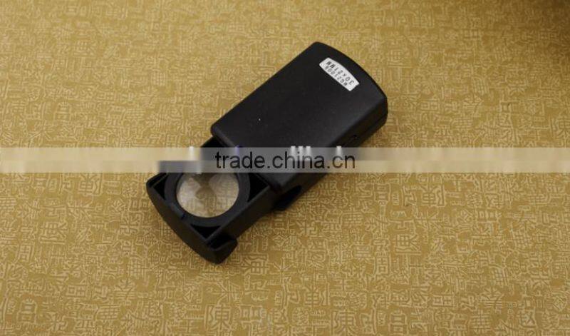 20X -21mm Pull out jewelry magnifier with LED light /led pocket magnifier
