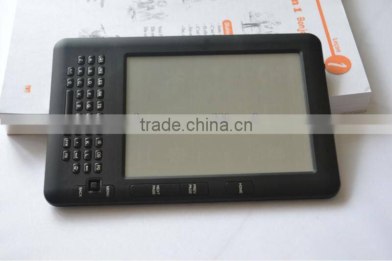 6 inch ebook with e ink screen,keybaord,wifi and touched panel