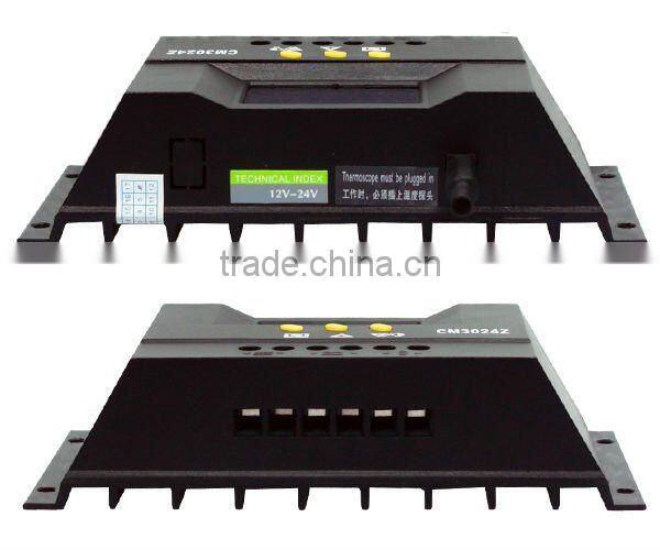 CM30 LCD display 30A 20A 12V/24V PWM charge controller /solar regulator
