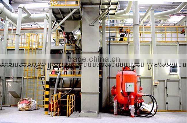 airless shot blasting chamber to clean transformers