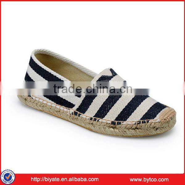 High quality canvas jute sole espadrille shoes