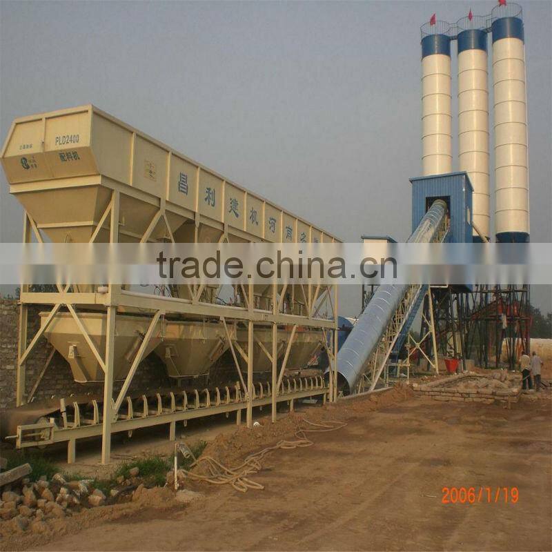 PLD2400 Four Bins Separate Weighing Type Concrete Batching Machine for Sale