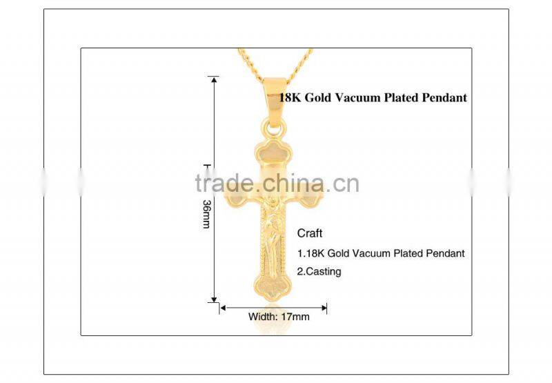 2015 Graceful 18K Gold Vacuum Plated Jesus Pendant