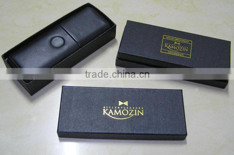 Personalized leather cigar holder travel cigar case