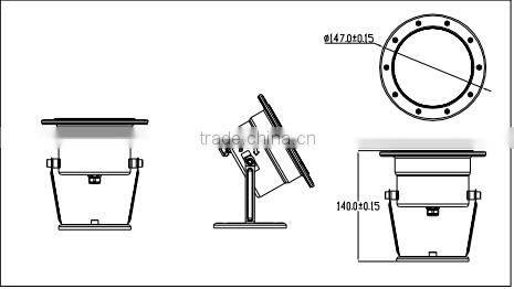 IP68 waterproof / RGB Color Changable with 14 kinds of pattern/ LED Underwater Light