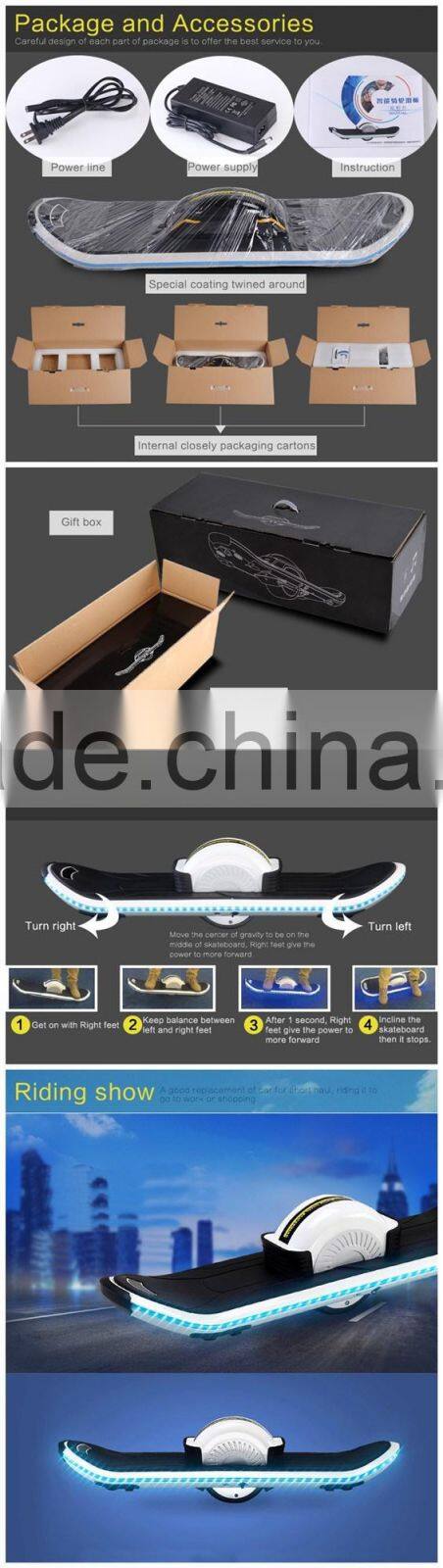 Hoverboard with led lights one wheel electric skateboard hoverboard free shipping