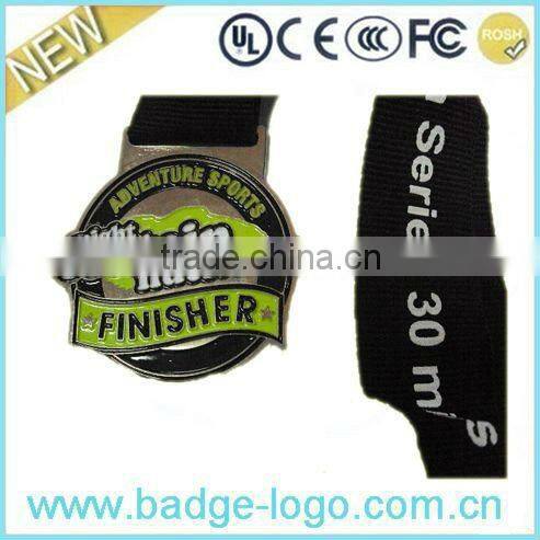 Copper Zinc Alloy Medals with Ribbons, OEM Medals Trophies Awards