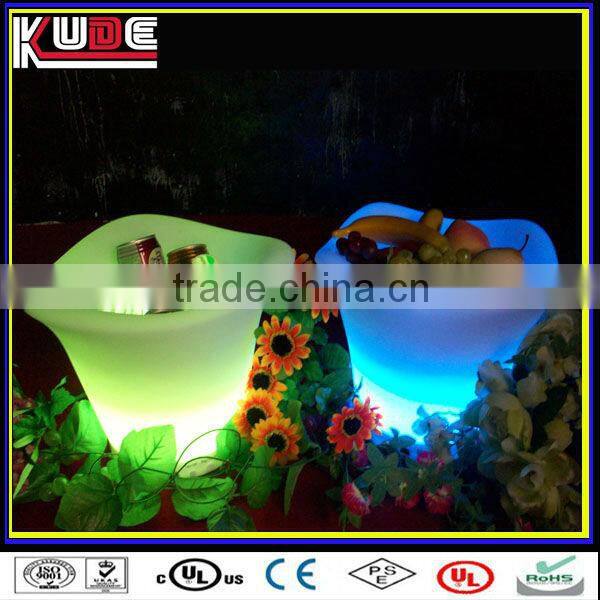 16colors changing led illuminated ice bucket, led ice bucket party cooler