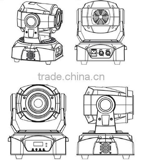 Professional dj lighting 60W/75w led moving head/pro lighting 60W moving head spot
