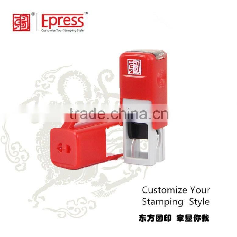 Epress Square 1212 / 12X12mm/ red/black self inking stamp