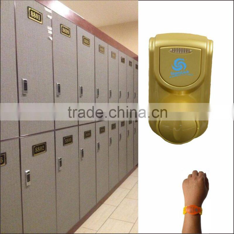 RFID Function Hotel Swipe Key Card Reader Door Lock With Wristband