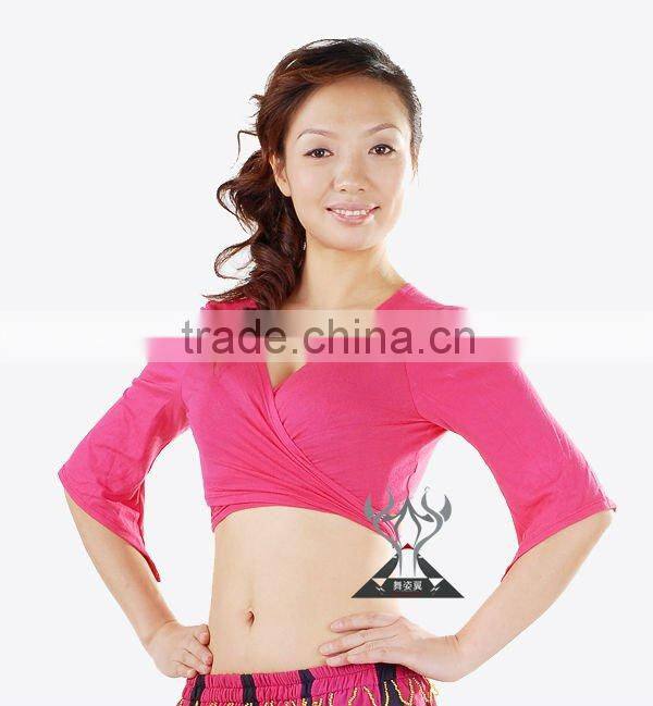 Hot Cotton Sexy Belly Dance Top, Belly Dancing Top for Practice, Belly Dance Costumes QC1378