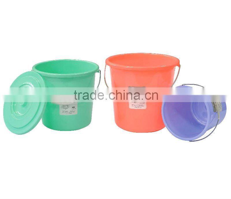 30L plastic bucket cheap with lid handle water bucket