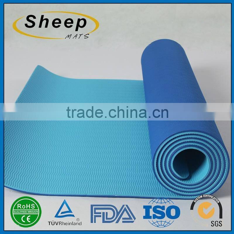Top quality color soft natural watweproof tpe natural rubber yoga mat