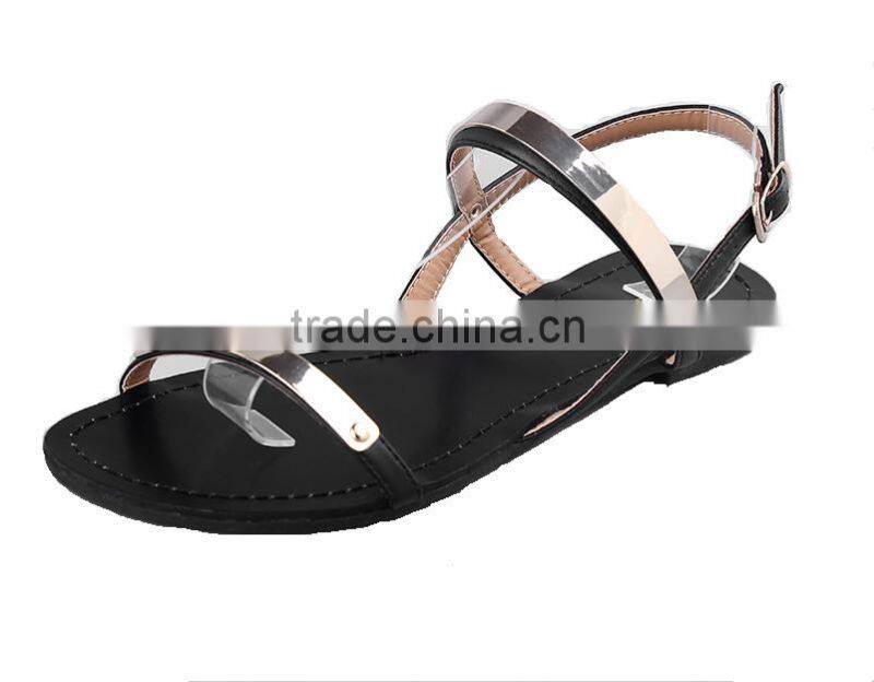 CX302 ladies neswest flat sandals with gossy straps