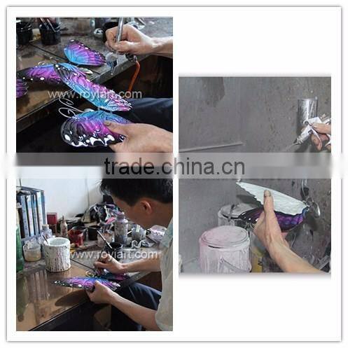 Wholesale Homemade Wall Hanging Flower Art Metal Crafts for Home Decor