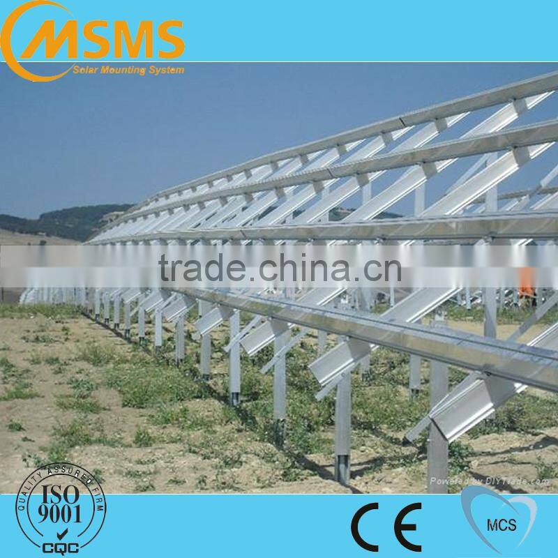 Factory price commercial extruded pv solar panel mounting system steel mounting structure