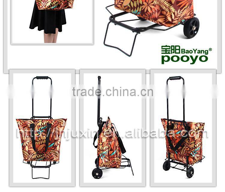 Foldable luggage trolley cart