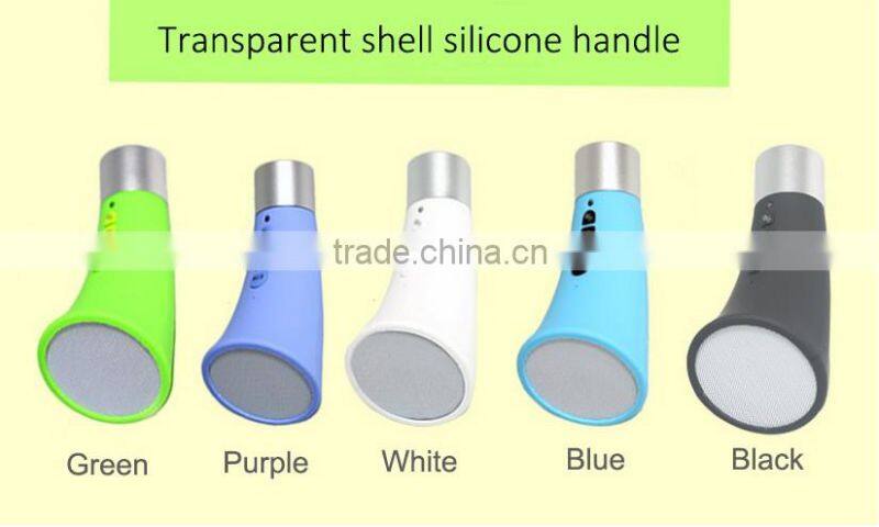 2016 new bicycle speaker handsfree bluetooth stereo speaker with led light for outdoor sport