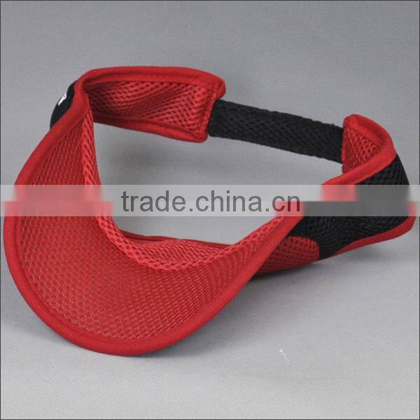 Sun Block Breathable Mesh Visor Cap With High Quality Embroidery Artwork