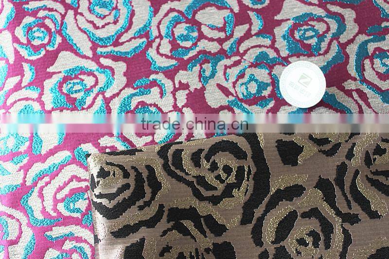 shiny dress fabric for evening elegant dress cloth
