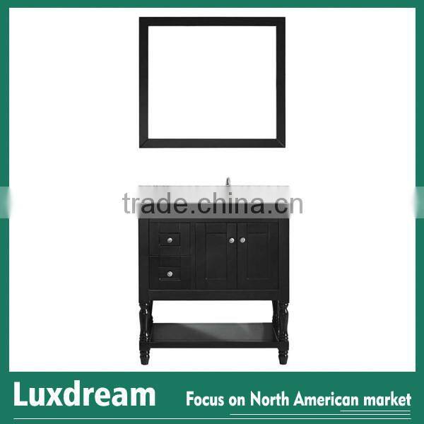 pure white bathroom cabinet with phoenix stone countertop