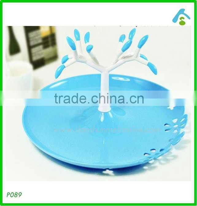 purple plastic tray , plastic wedding fruit tray