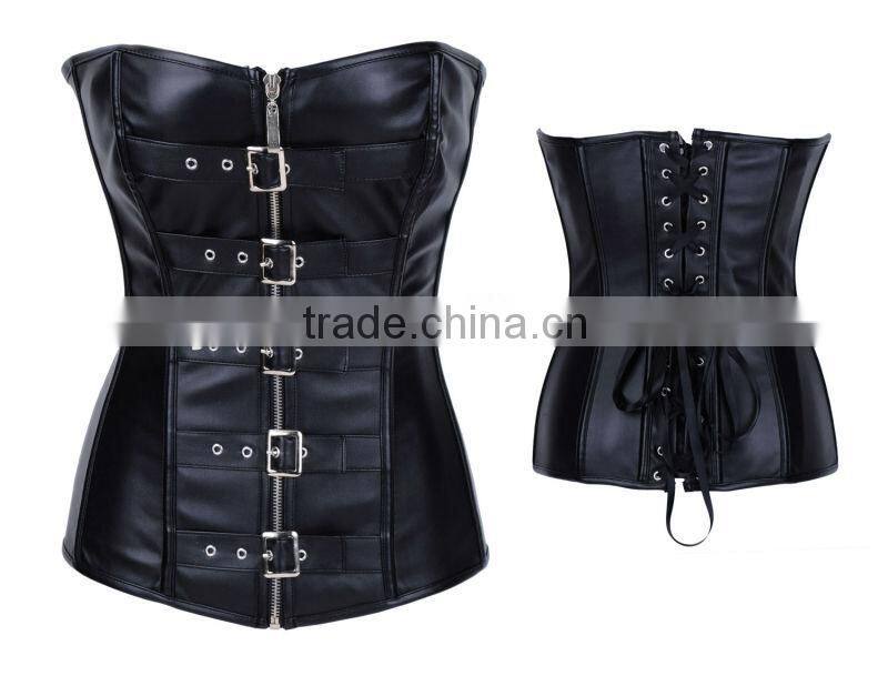 2016 Newest Arrival High Quality Overbust Sxxxl Sexy Leather Corset