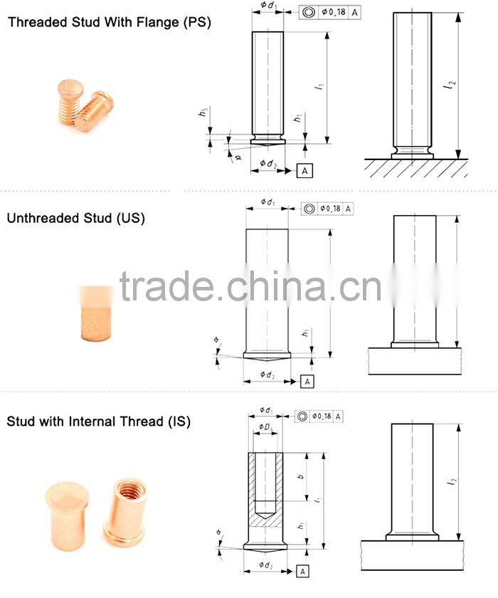 Capacitor Discharge Welding Stud In Pin