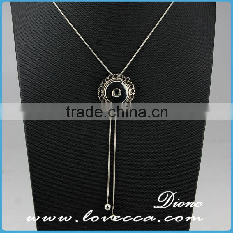 China factory wholesale lady fashion necklace custom neck button pendant