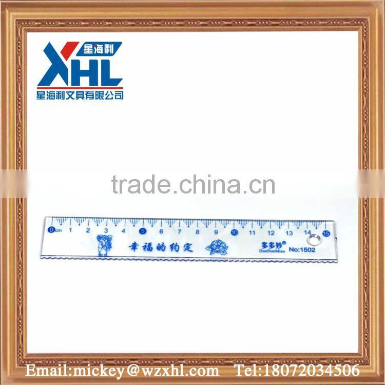girls cartoon 15cm plastic scale ruler