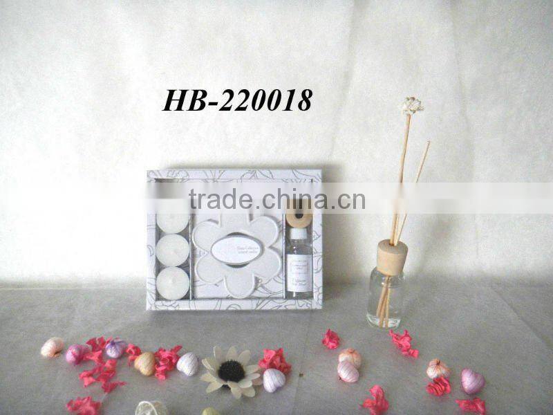 reed diffuser with candles and incense set