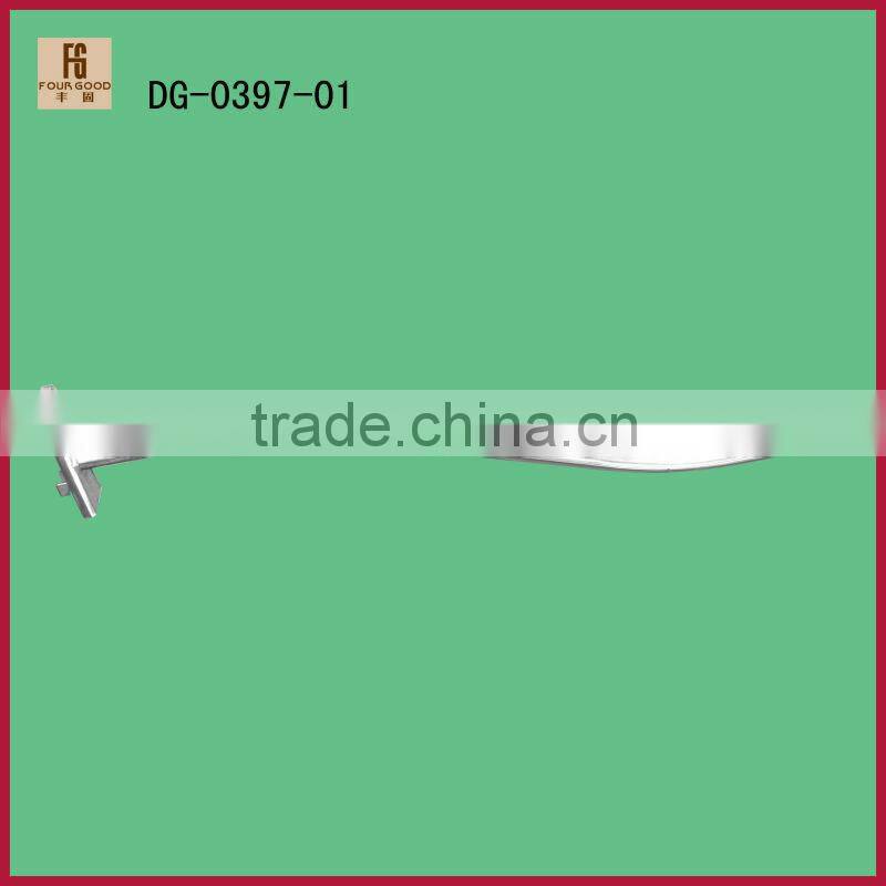 Metal chrome waterfall display hook for slatwall system