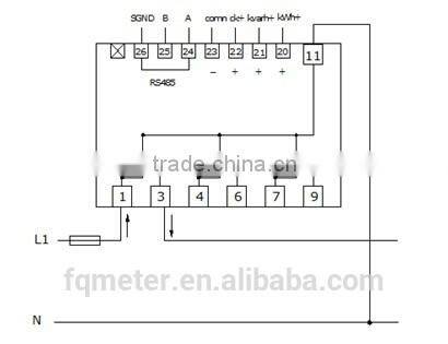 EM537 solar wattmeter smart power meter with rs485 communication three phase digits electronic energy meter 380v/400v