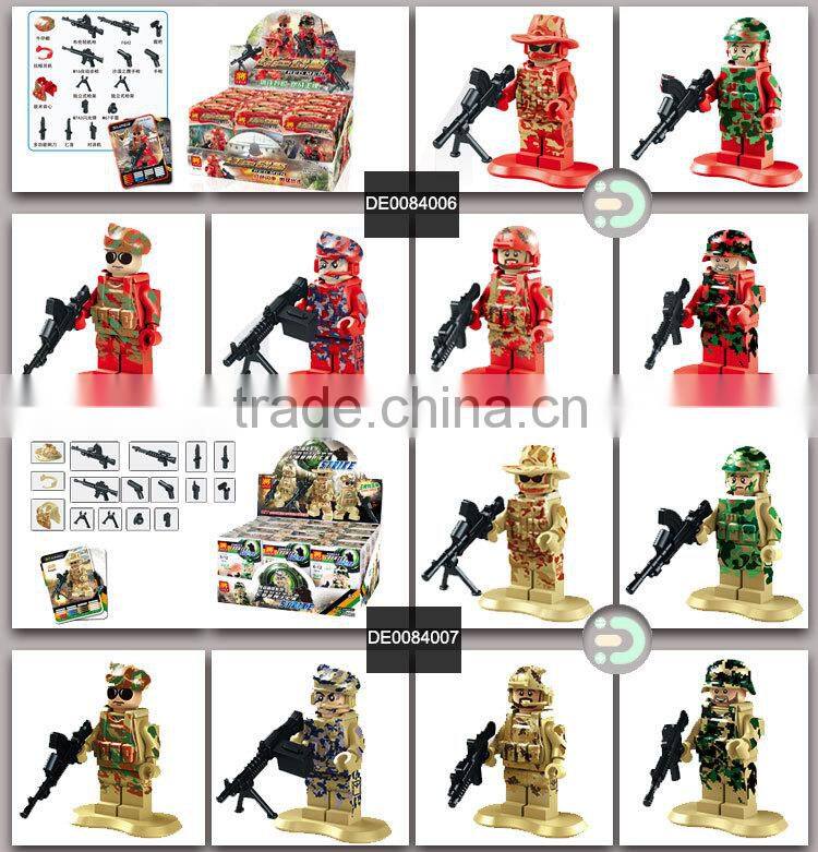 international shopping online plastic miniature toys building blocks army figures soldier minifigures DE0084029