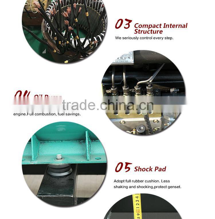 China Yuchai three phase brushless 400kw 500kva diesel genset with LCD protect system