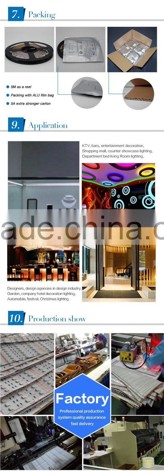 High luminous magic light with ip67 ip68 waterproof digital led strip